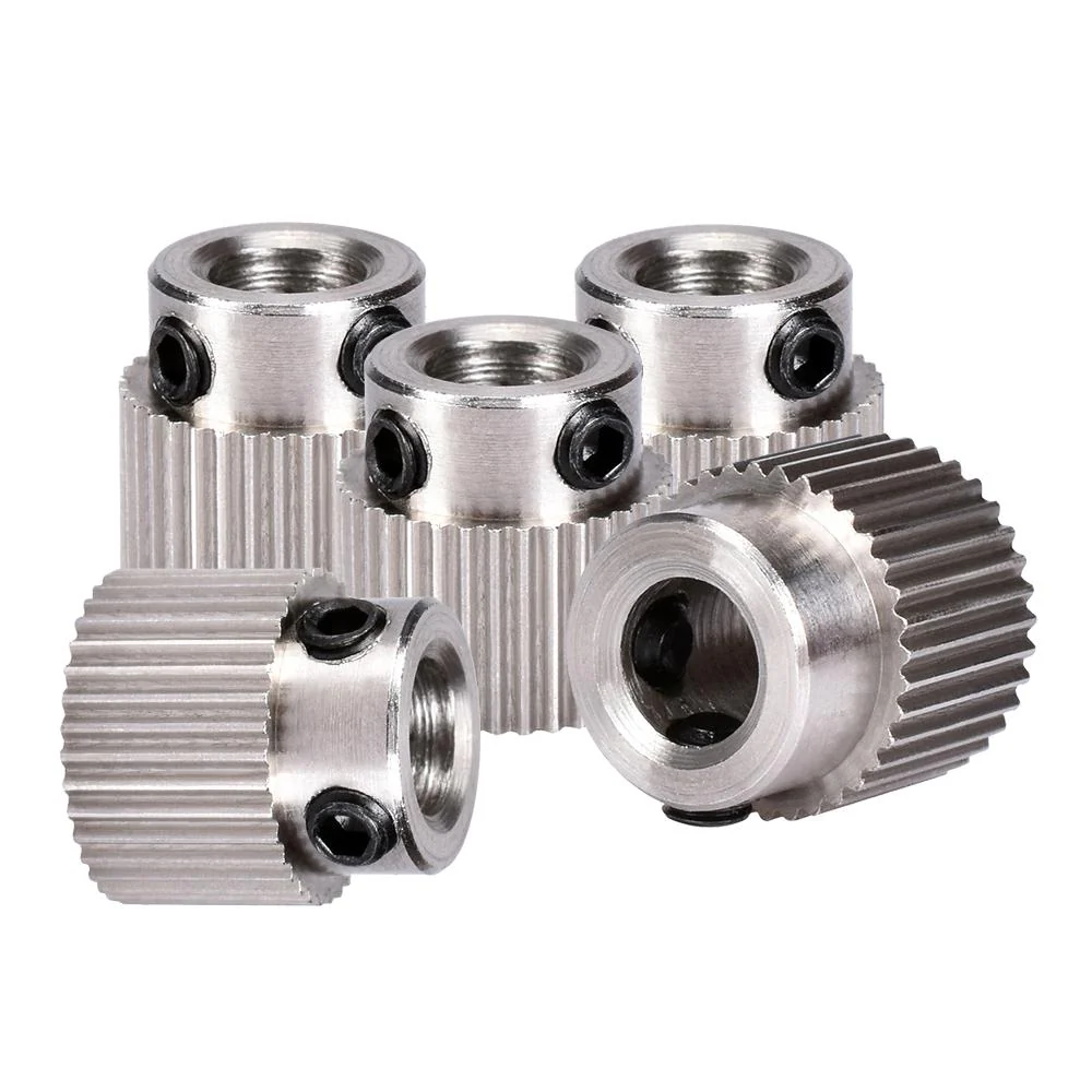 5pcs/Lot 3D Printer accessories 36 teeth MK7/MK 8 stainless steel planetary gear wheel extruder feed extrusion wheel - Image 3