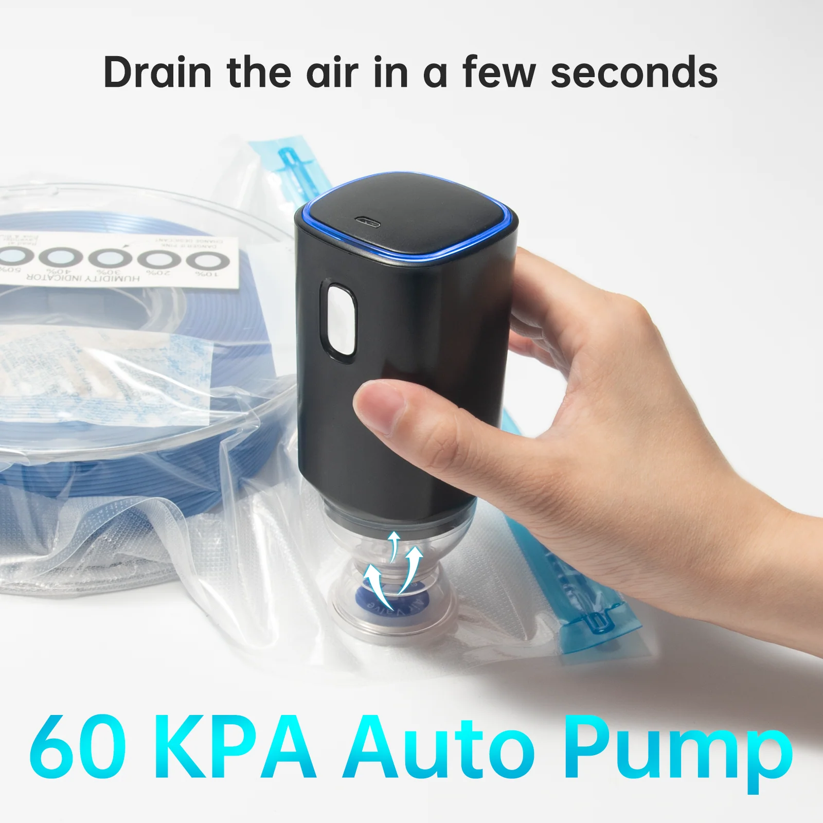 BIQU 3D Printer PLA ABS TPU Filament Vacuum Bag With Air Pump Storage 3D Printer Filaments Storage Bag Dryer Keep 3D Printing Filaments - Image 3
