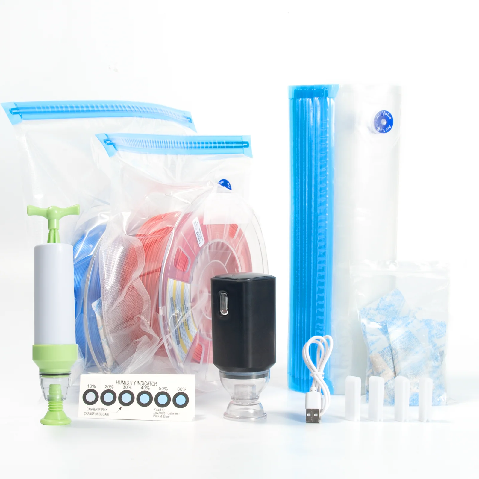 BIQU 3D Printer PLA ABS TPU Filament Vacuum Bag With Air Pump Storage 3D Printer Filaments Storage Bag Dryer Keep 3D Printing Filaments - Image 4
