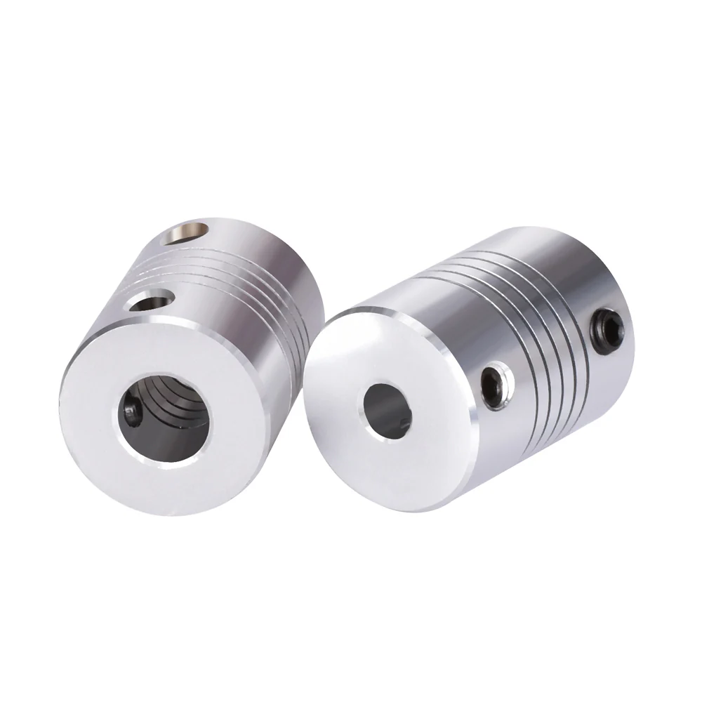 2/4PCS Flexible shaft Coupler 5*8mm 5*5mm CNC Stepper Motor Aluminum Alloy Flexible Coupling Black/Silver - Image 3