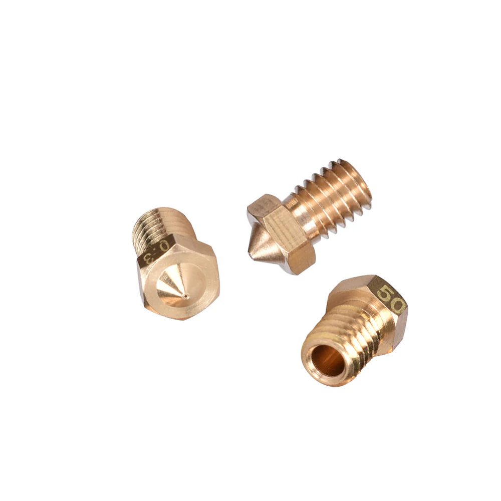 5pcs/Lot 3D printer E3D V6&V5 J-Head brass nozzle extruder nozzles 0.2/0.3/0.4/0.5/0.6/0.8/1.0 mm For 1.75/3.0mm supplies - Image 4