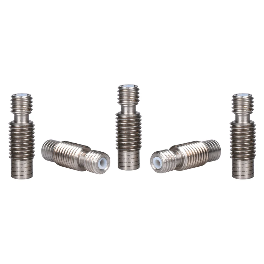 5pcs/Lot E3D V6 Throat Heat Break Hotend Throat All Metal or Teflon Tube Stainless Steel for 1.75/3.0mm Bowden&Direct J-head - Image 4