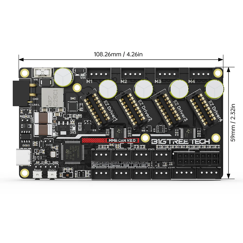 BIGTREETECH ERCF Control Board MMB CAN V2.0 with STM32 Chip Featured EZ Ports for 3D Printer Enraged Rabbit Carrot Feeder Solution - Image 5