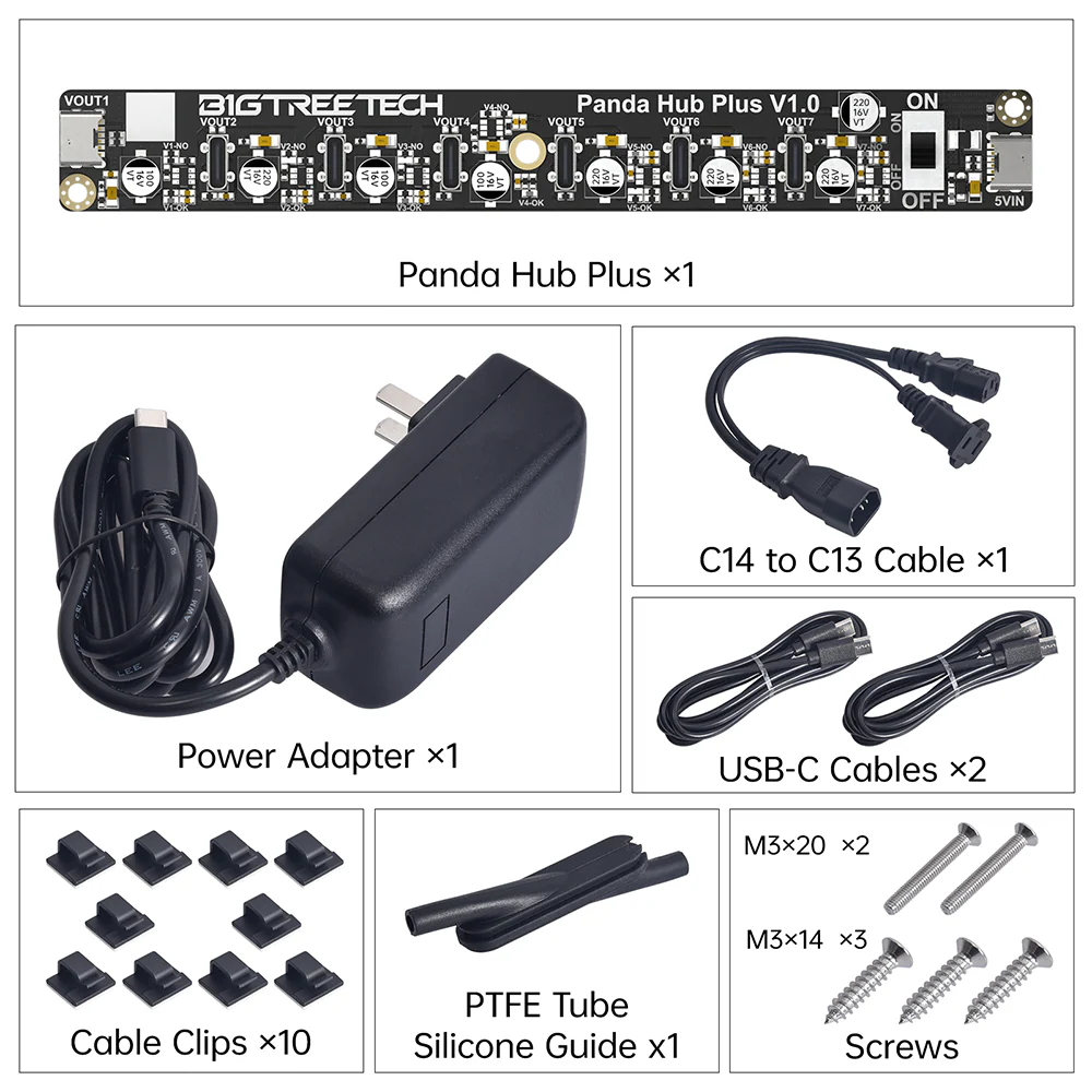 BIGTREETECH Panda Hub Dual USB Adapter Shield the Original USB Port on Bambu Lab P1S/P1P Printers - Image 14