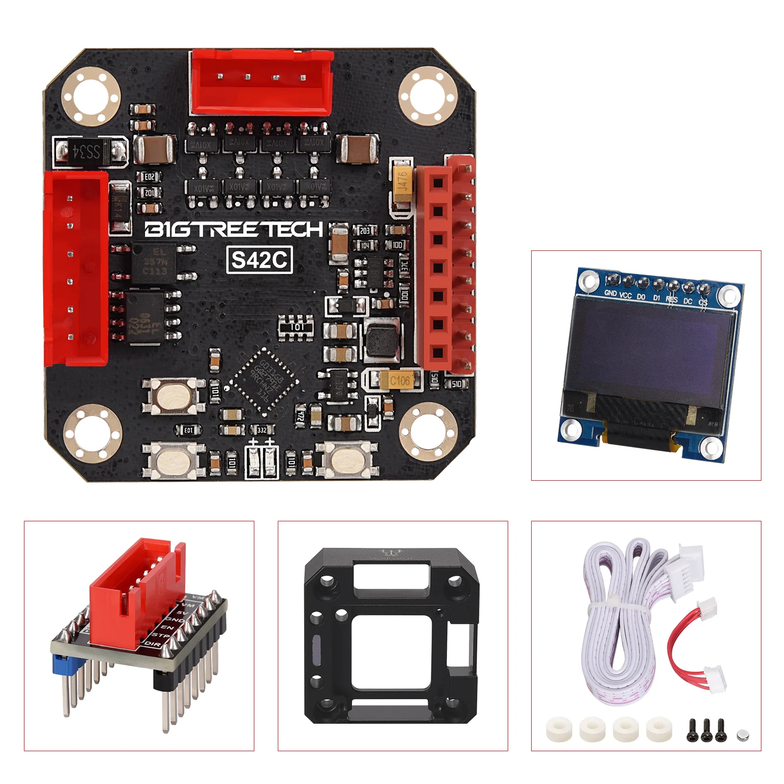 BIGTREETECH S42C v1.1 42 Stepper Motor Closed Loop Driver Board with OLED Display - Image 5