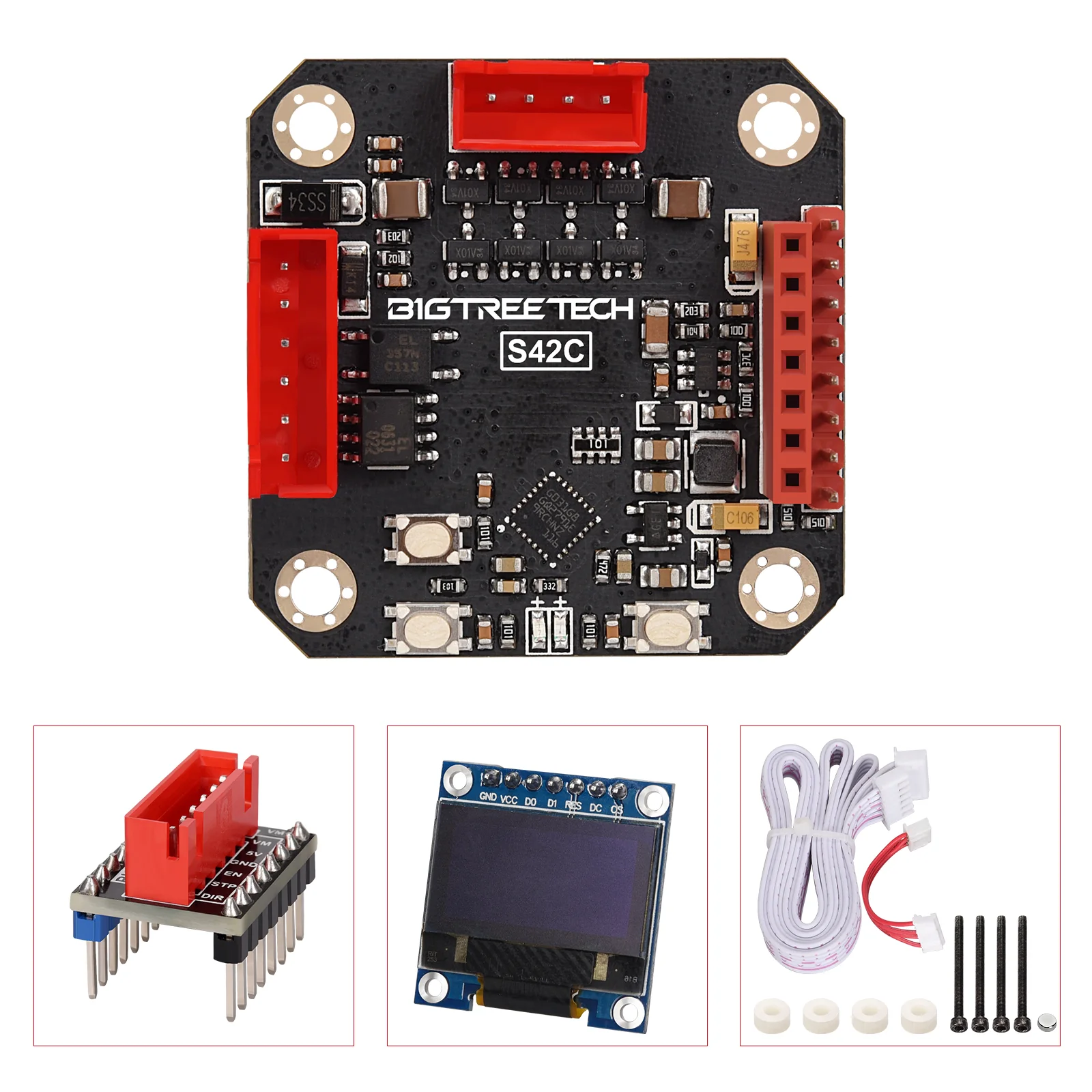 BIGTREETECH S42C v1.1 42 Stepper Motor Closed Loop Driver Board with OLED Display - Image 6