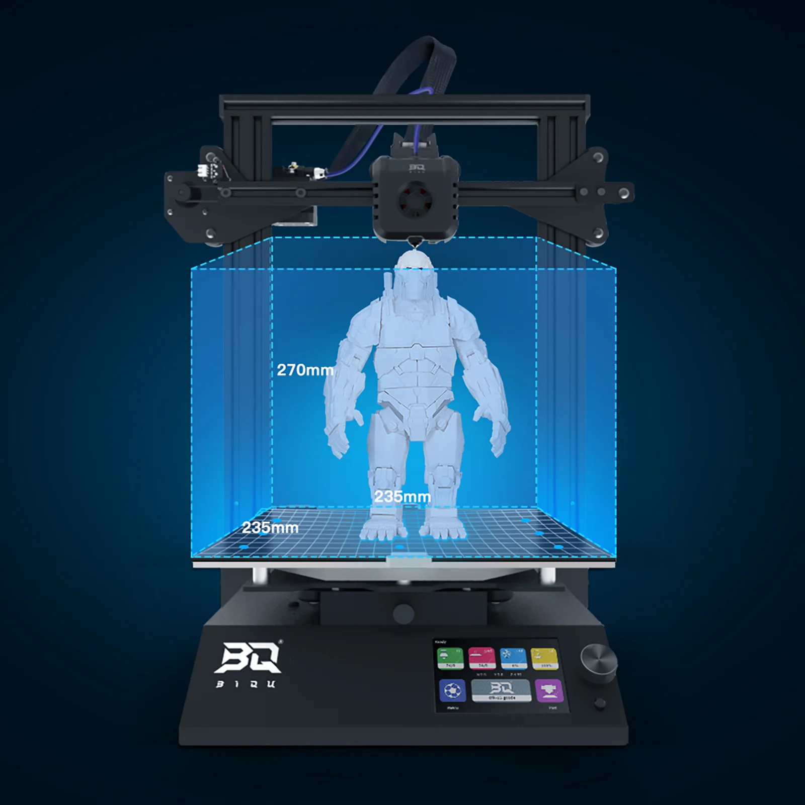 BIQU B1 SE FDM 3D Printer HD Color Screen Full Metal Extruder Upgrade 32Bit Control Board with Auto-Leveling Function Printer - Image 10