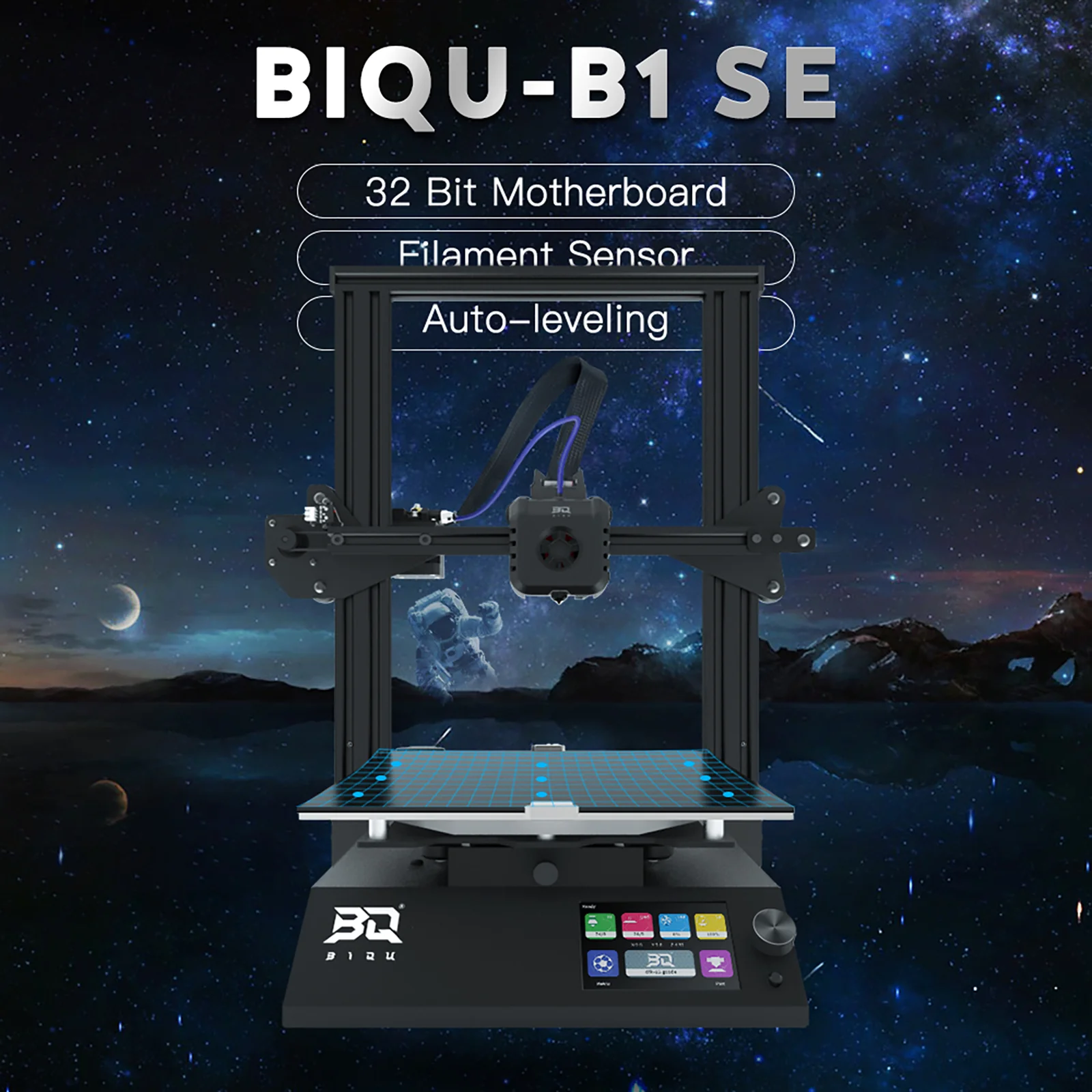 BIQU B1 SE FDM 3D Printer HD Color Screen Full Metal Extruder Upgrade 32Bit Control Board with Auto-Leveling Function Printer - Image 9