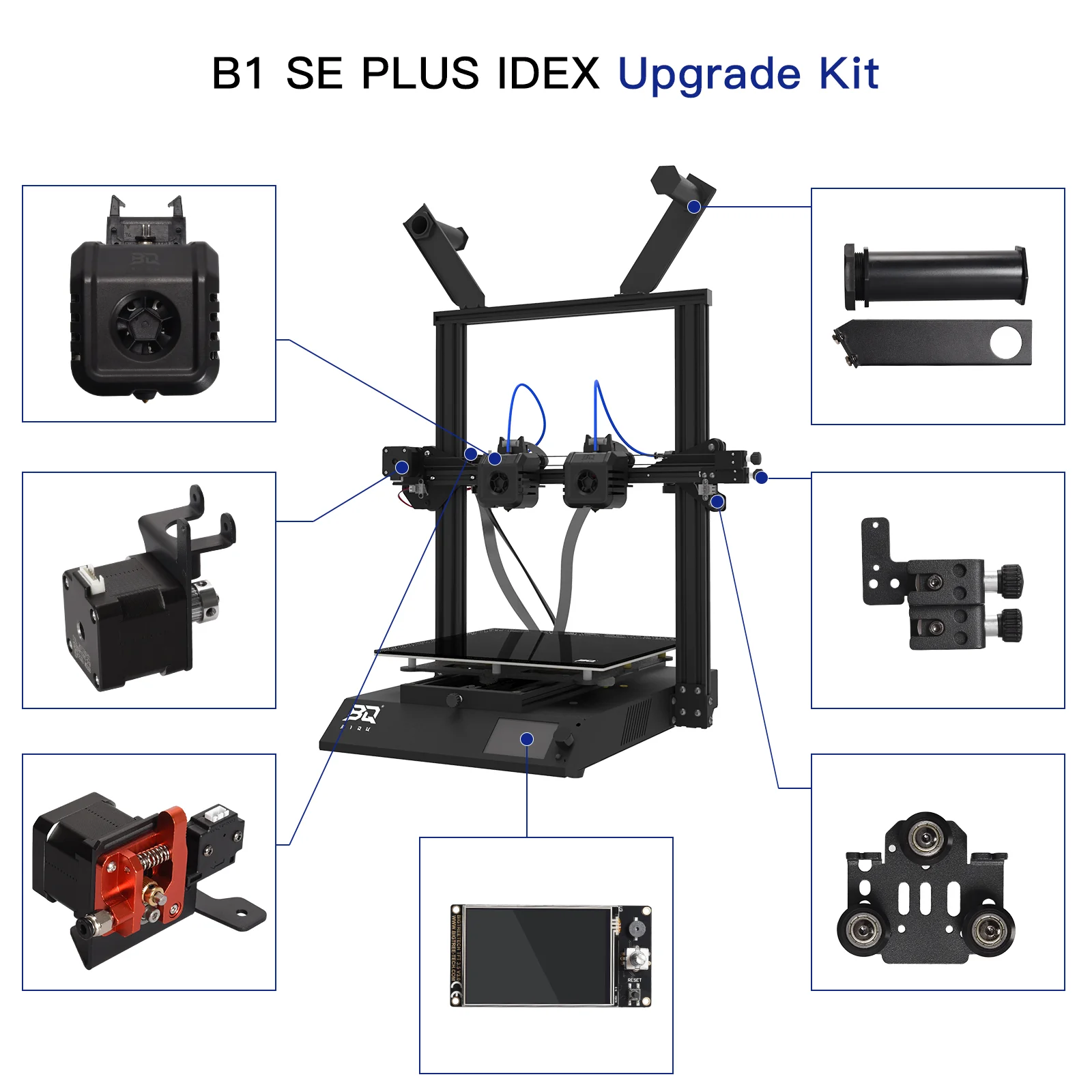 BIQU B1 SE PLUS Dual Z Upgrade Kit/ IDEX Upgrade Kit - Image 4