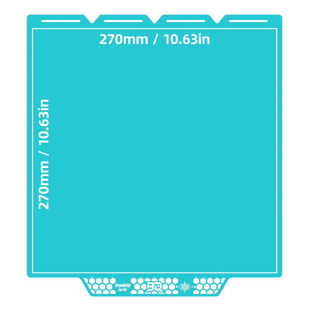 BIQU CryoGrip Pro Buildplate for Snapmaker U1 Double-Sided 7-Layer Composite with High Magnetic Spring Steel, Low Energy Printing - Image 11