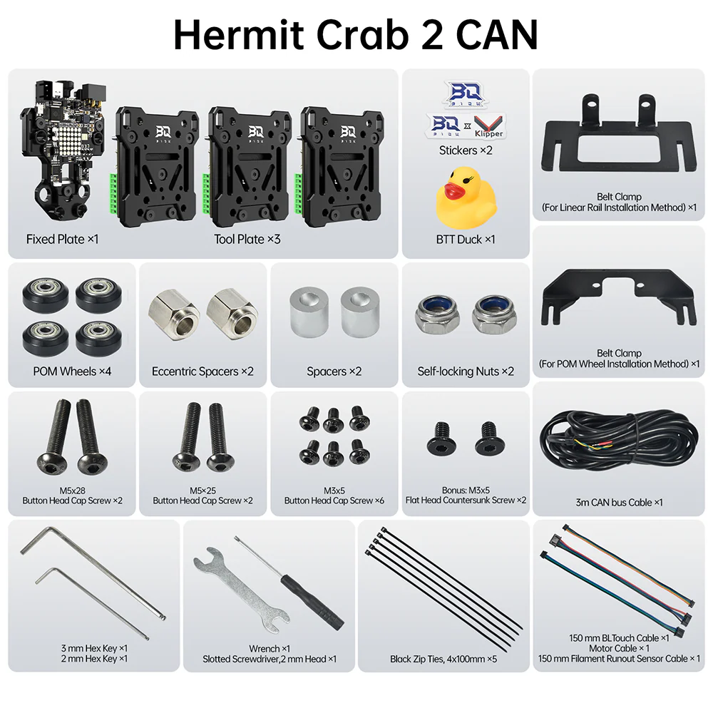 BIQU Hermit Crab V2.0 Quick Change Extruder Hotend Tool for 3D Printing - Image 17