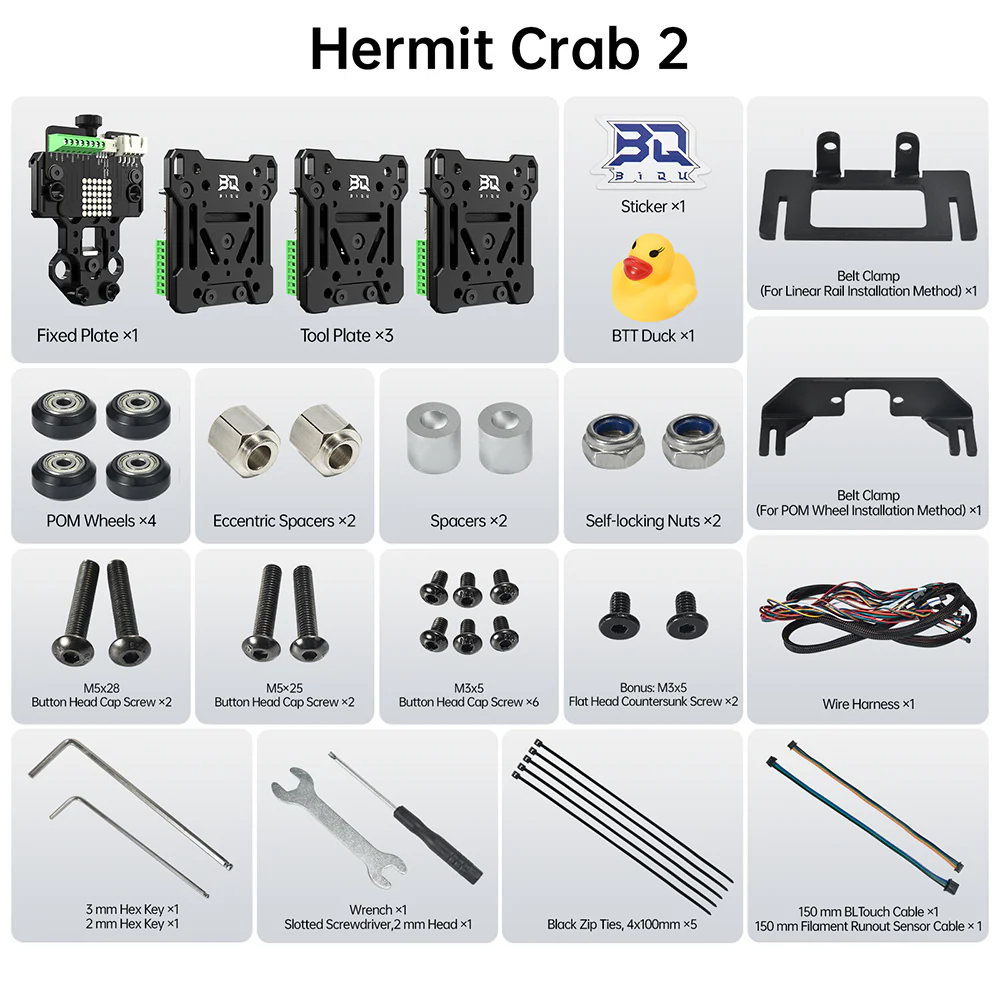 BIQU Hermit Crab V2.0 Quick Change Extruder Hotend Tool for 3D Printing - Image 8