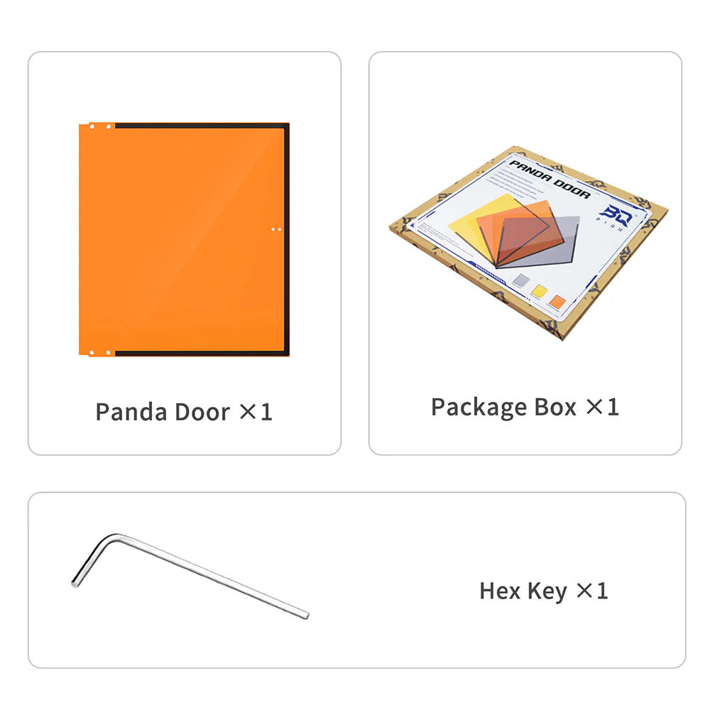 BIQU Panda Door PC Upgrade Panel for Bambu Lab P1/X1 Printers - Image 12
