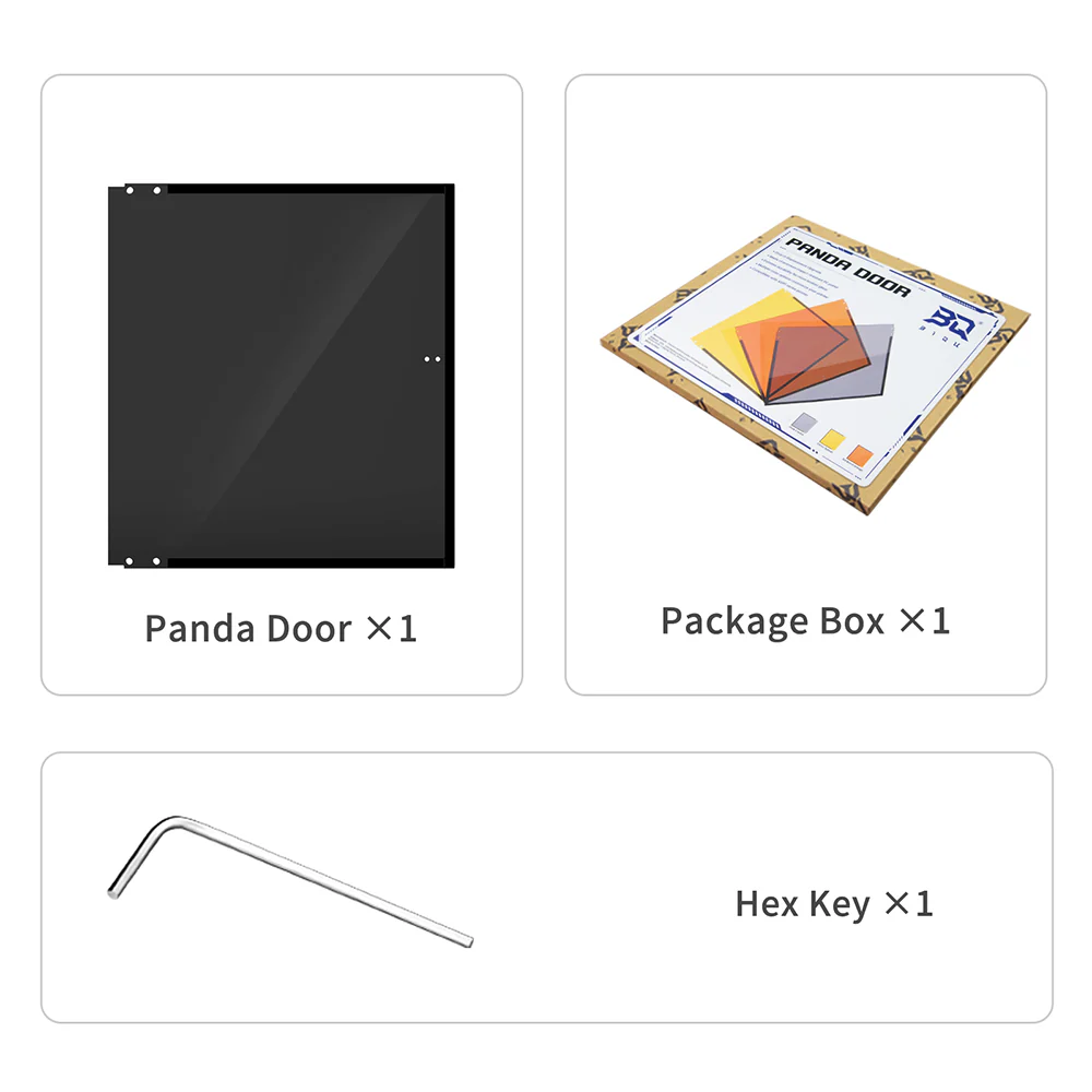 BIQU Panda Door PC Upgrade Panel for Bambu Lab P1/X1 Printers - Image 18