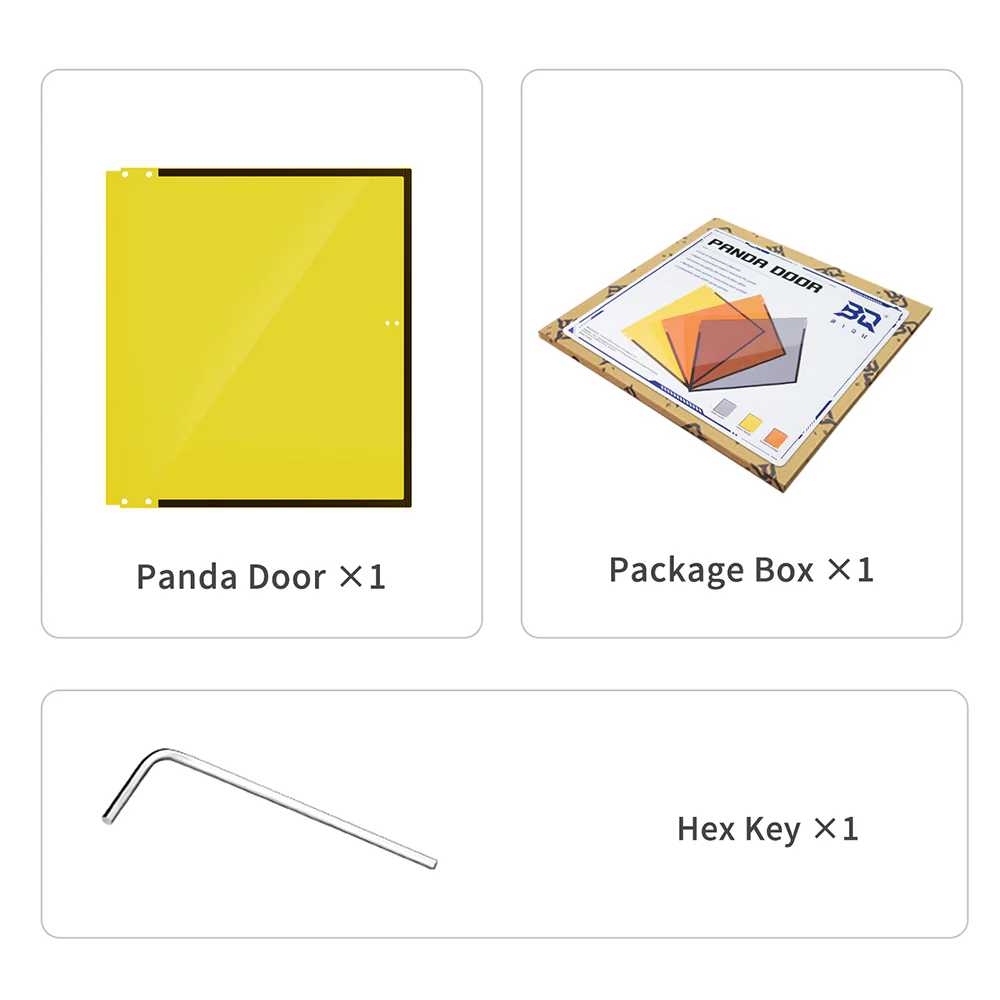 BIQU Panda Door PC Upgrade Panel for Bambu Lab P1/X1 Printers - Image 6