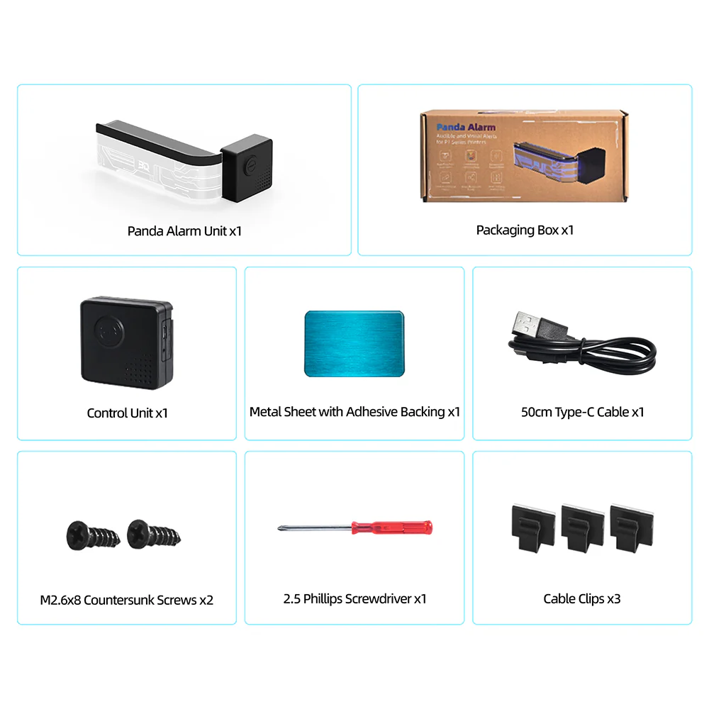 BIQU Panda Alarm Wireless Audio Visual Alarm Notify Print Completion and Errors for P1 Series - Image 5