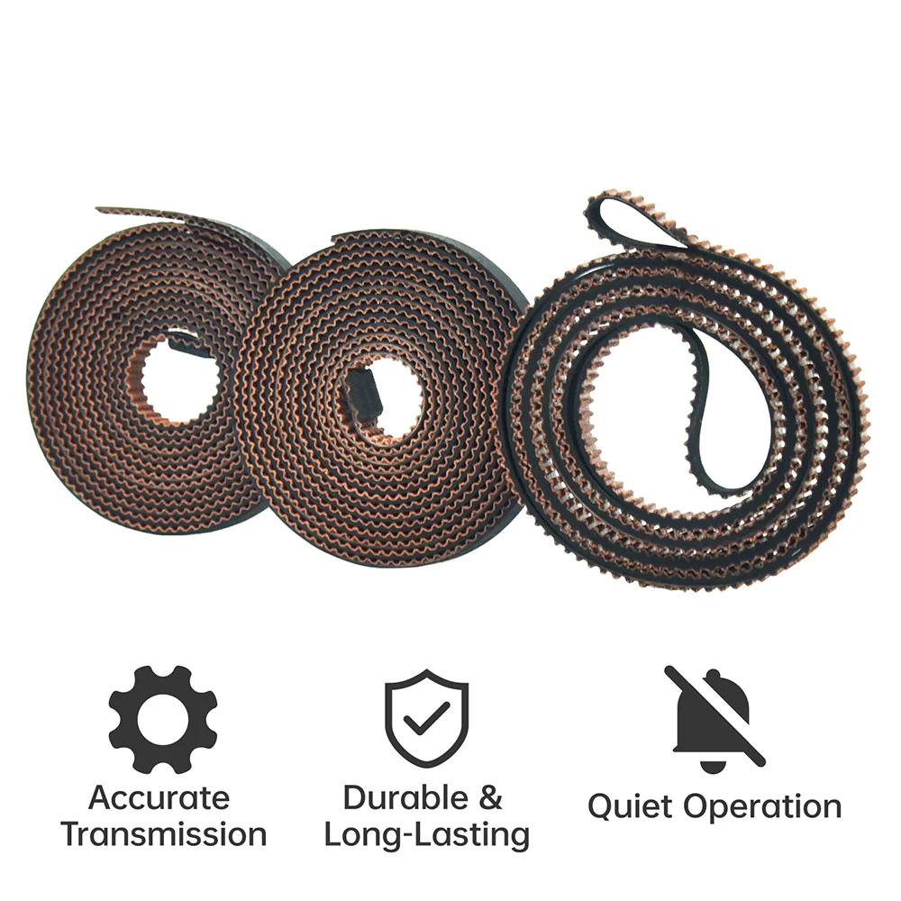 BIQU Panda Belt Long-Lasting Anti-Aging XYZ Belt Set with Tools – Easy Replacement for Bambu Lab P1 & X1 Series - Image 2