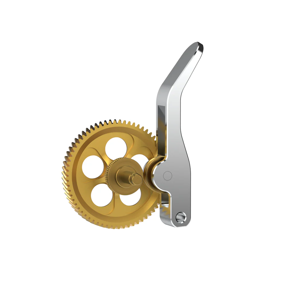 BIQU Panda Claw Extruder Gear Set for Bambu X1/P1/A1 Series - Golden Nano-Coated Hardened Steel Gear with Aluminum CNC Support - Image 8