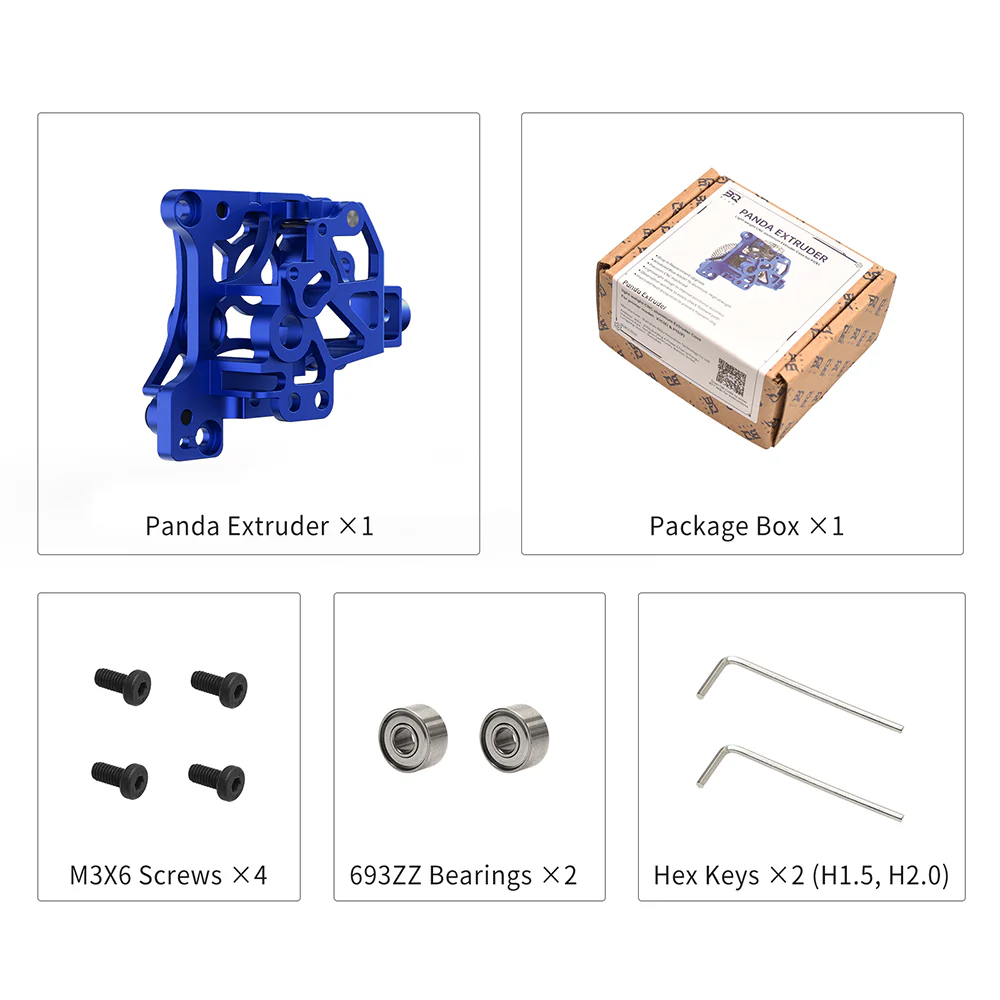 BIQU Panda Extruder CNC Hollow Carving Lightweight Extruder Housing for Bambu Lab P1/X1 Printers - Image 8