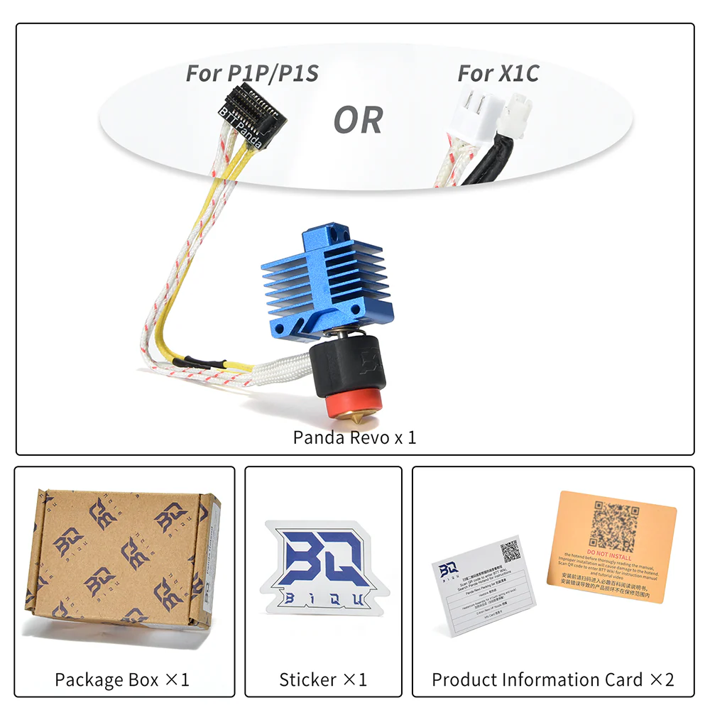 BIQU Panda Revo Hotend High Flow High Speed Drop-in Upgrade Hotend for Bambu Lab P1S/P1P/X1C - Image 13