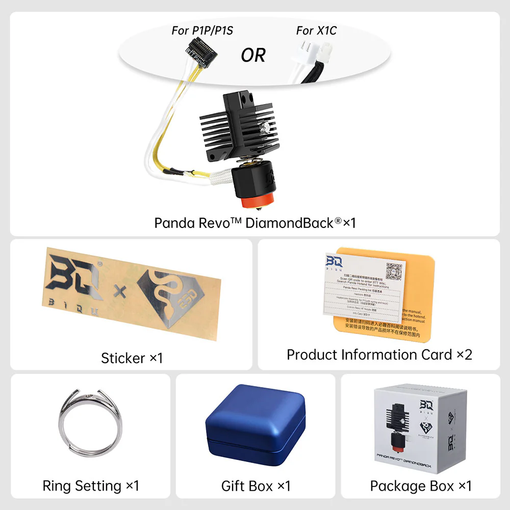 BIQU Panda Revo Hotend High Flow High Speed Drop-in Upgrade Hotend for Bambu Lab P1S/P1P/X1C - Image 28
