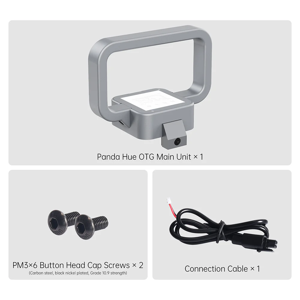 BIQU Panda Hue OTG, CNC Machined DIY Translucent Relief Cover with LED Panel, Easy Installation and Hidden Wiring for Bambu Lab A1 mini - Image 6
