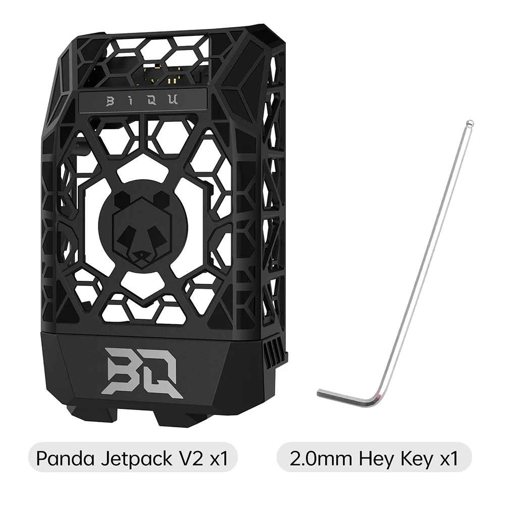 BIQU Panda Jetpack Lightweight Hollow Design Bambu Extruder Front Cover Integrated with Panda Jet Cooling Fan Duct for Bambu Lab P1/X1 - Image 13