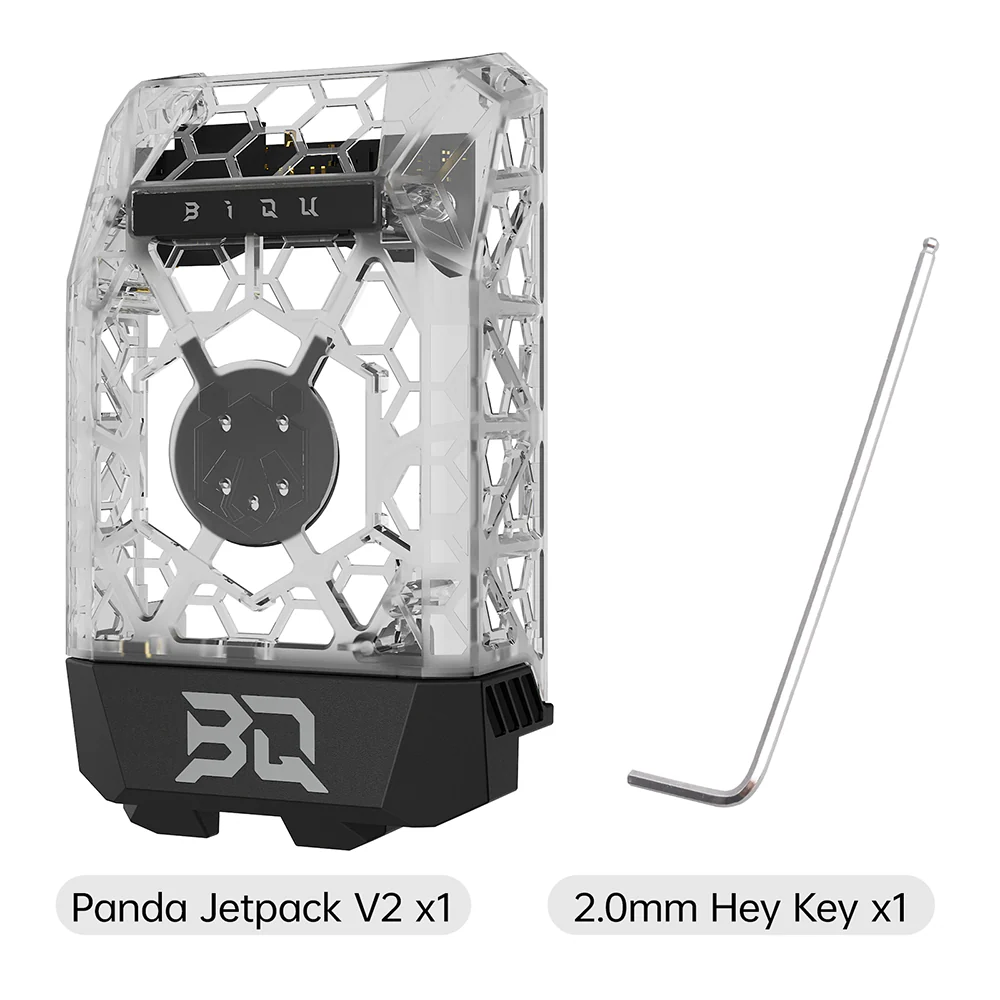BIQU Panda Jetpack Lightweight Hollow Design Bambu Extruder Front Cover Integrated with Panda Jet Cooling Fan Duct for Bambu Lab P1/X1 - Image 21
