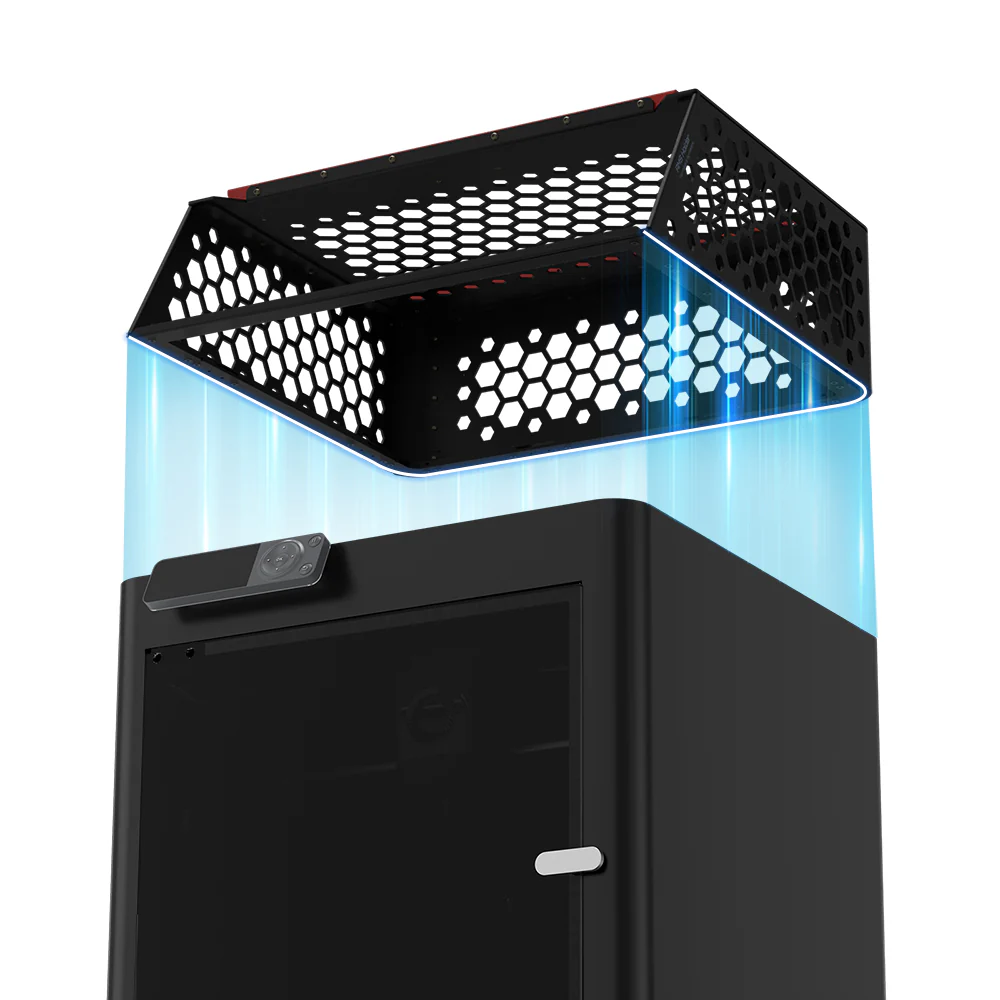 BIQU Panda Perch Aluminum Mount Supports Two AMS Units with Tool Storage and Lighting Option for Bambu Lab P1/X1/H2 Series - Image 10