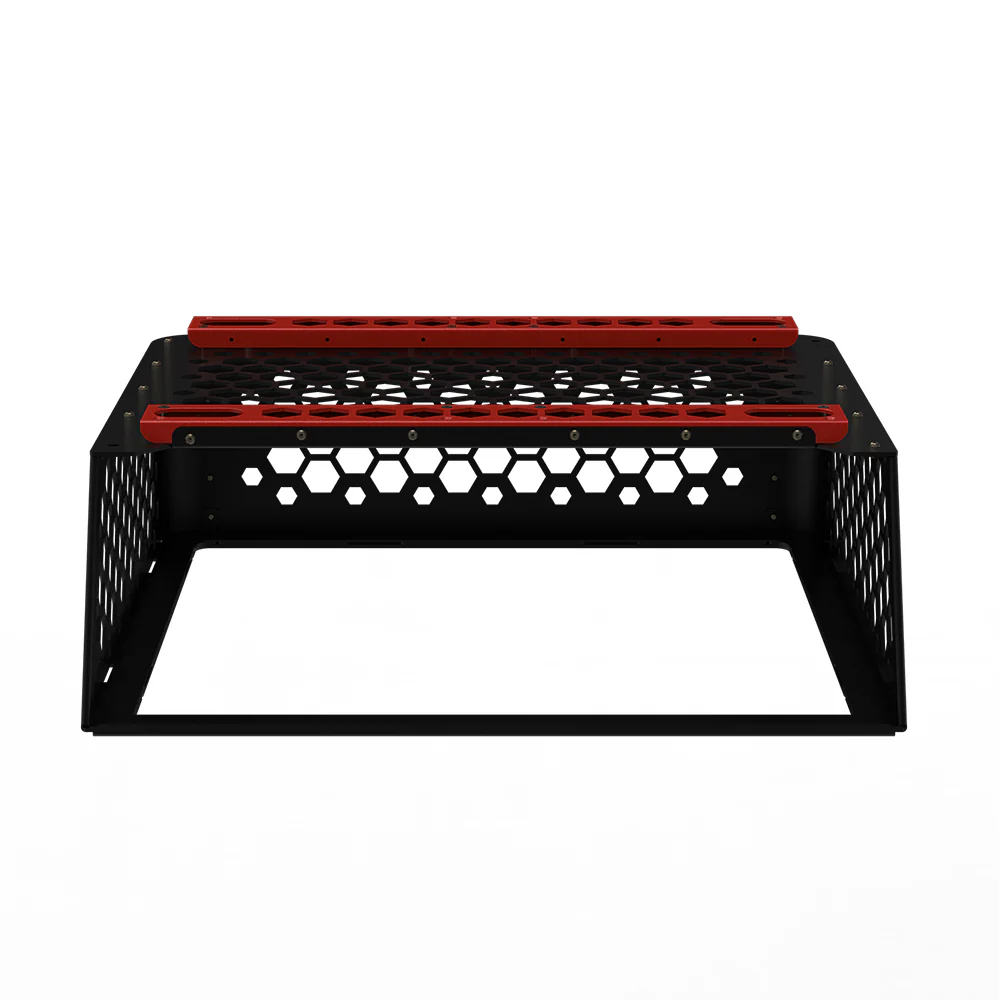 BIQU Panda Perch Aluminum Mount Supports Two AMS Units with Tool Storage and Lighting Option for Bambu Lab P1/X1/H2 Series - Image 3