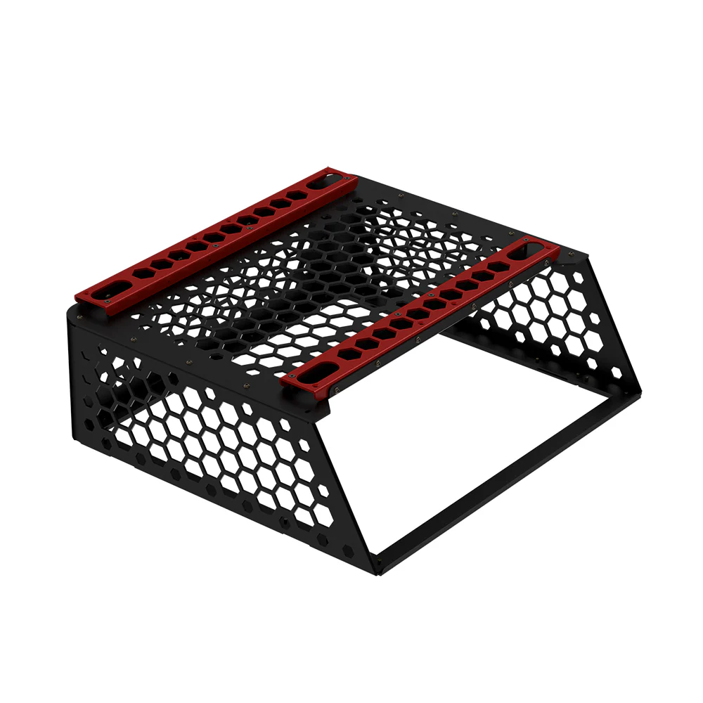 BIQU Panda Perch Aluminum Mount Supports Two AMS Units with Tool Storage and Lighting Option for Bambu Lab P1/X1/H2 Series - Image 4