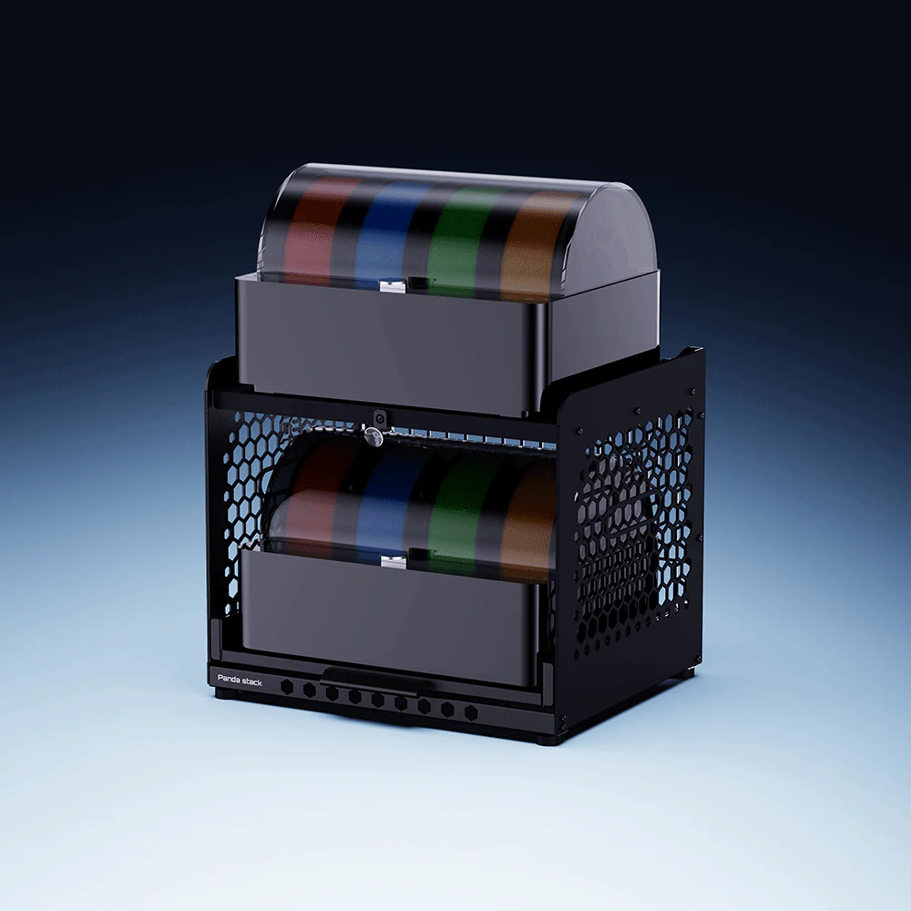 BIQU Panda Stack Aluminum Alloy Multi-Layer Rack with Dual AMS and ViViD Setup for Bambu Lab A1/A1 mini - Image 4