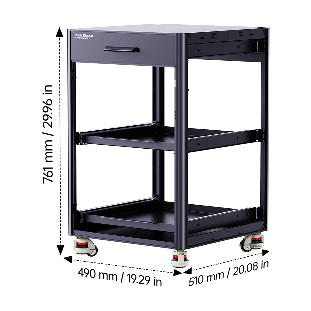BIQU PANDA-VERSE Storage Solution for Bambu Lab H2D/H2S Series – Folded Corners, Expanded Space - Image 12