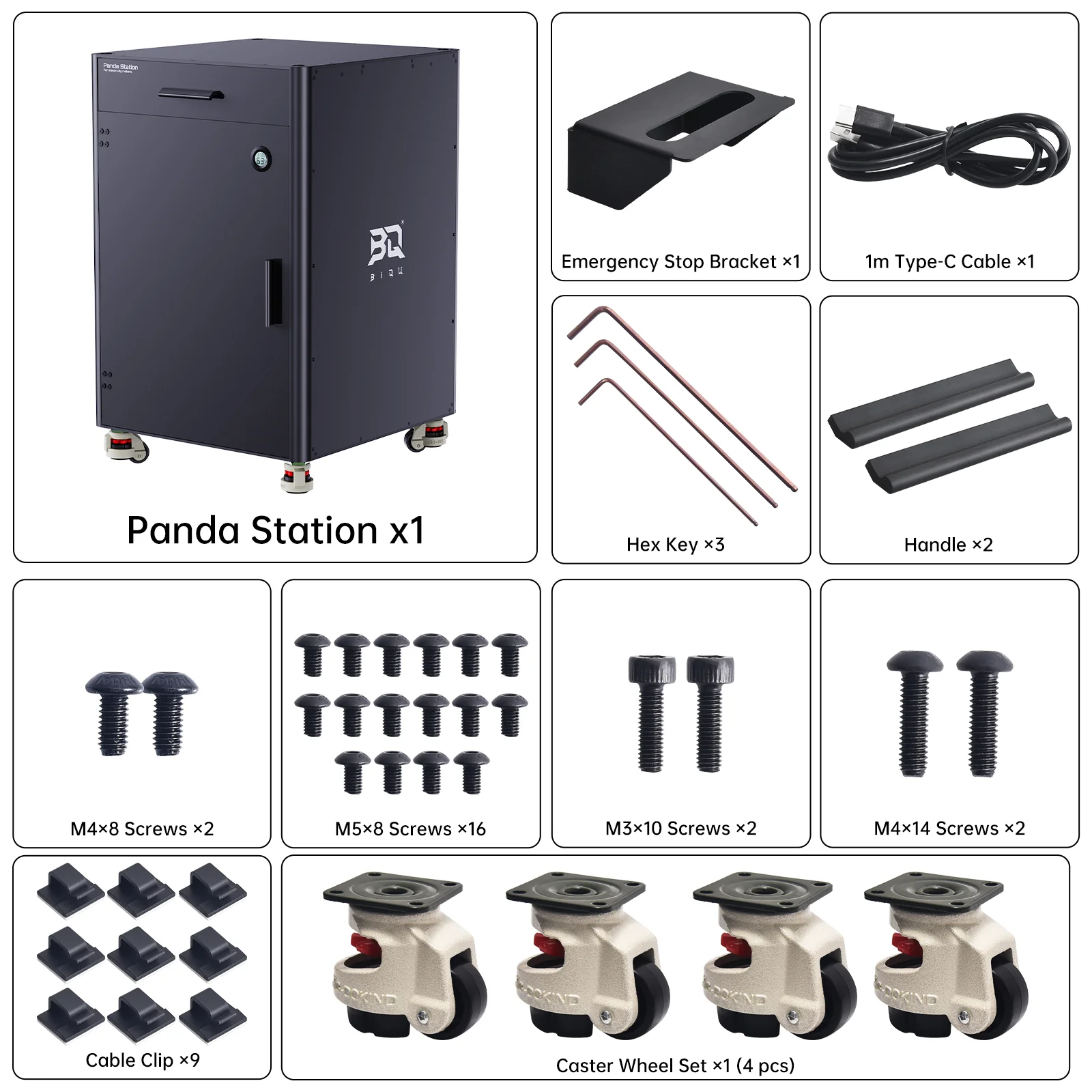 BIQU PANDA-VERSE Storage Solution for Bambu Lab X1,P1,P2S Series – Folded Corners, Expanded Space - Image 11