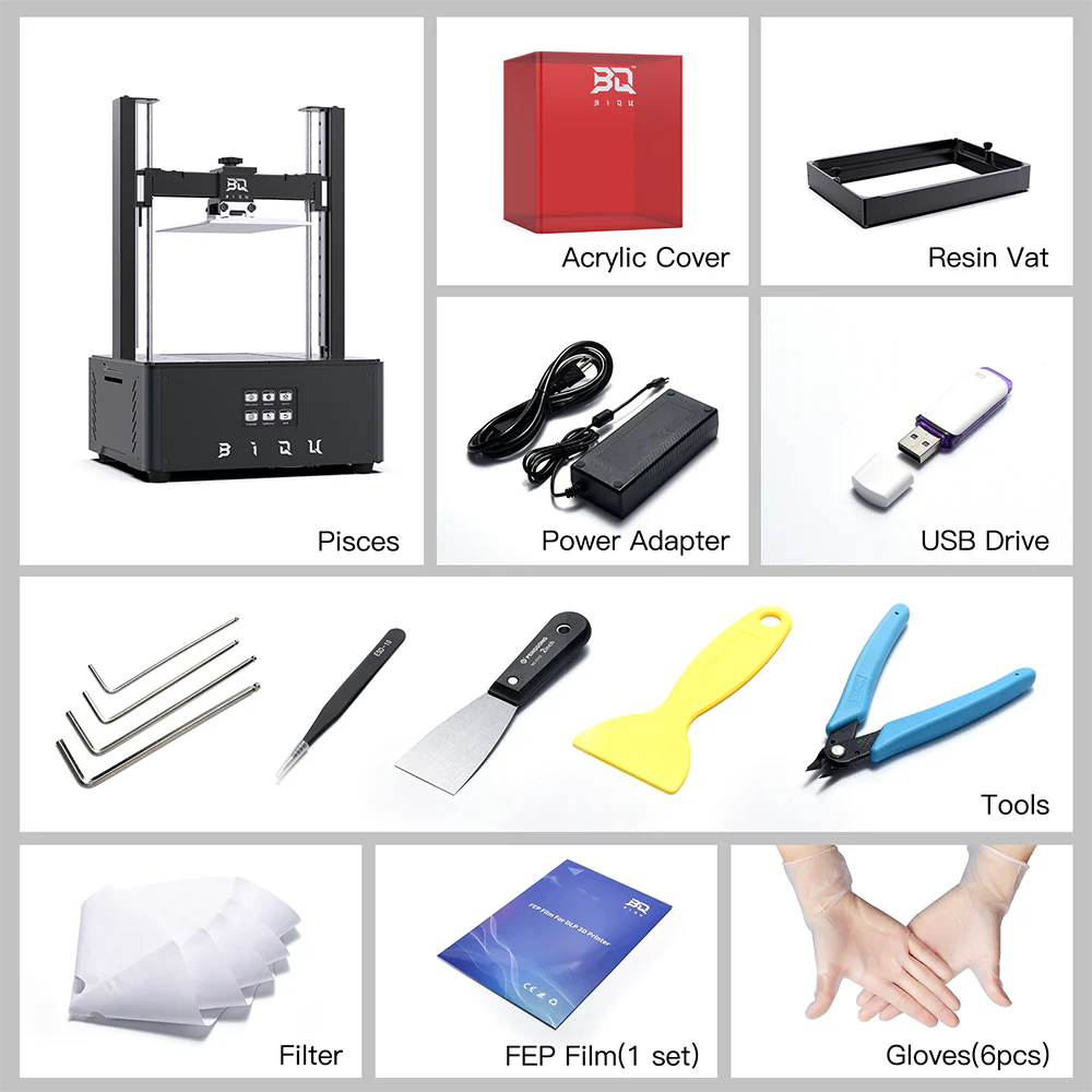 BIQU PISCES 10.3 inch 8K Photocuring LCD 3D Printer - Image 10