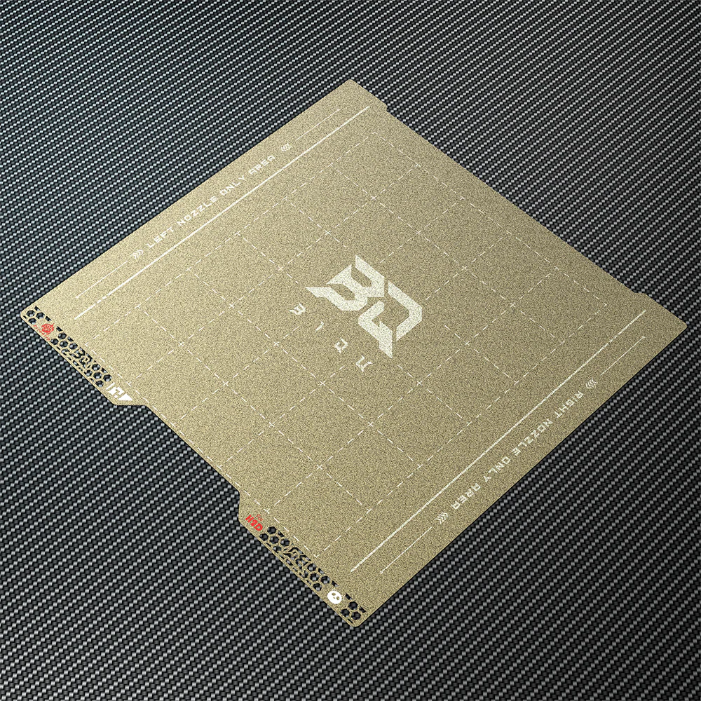 BIQU Pyrogrip Build Plate 346MM x 355MM Spring Steel Sheet Double-Sided Textured PEI Grid for Bambu Lab H2D/H2S/H2C Printers - Image 8
