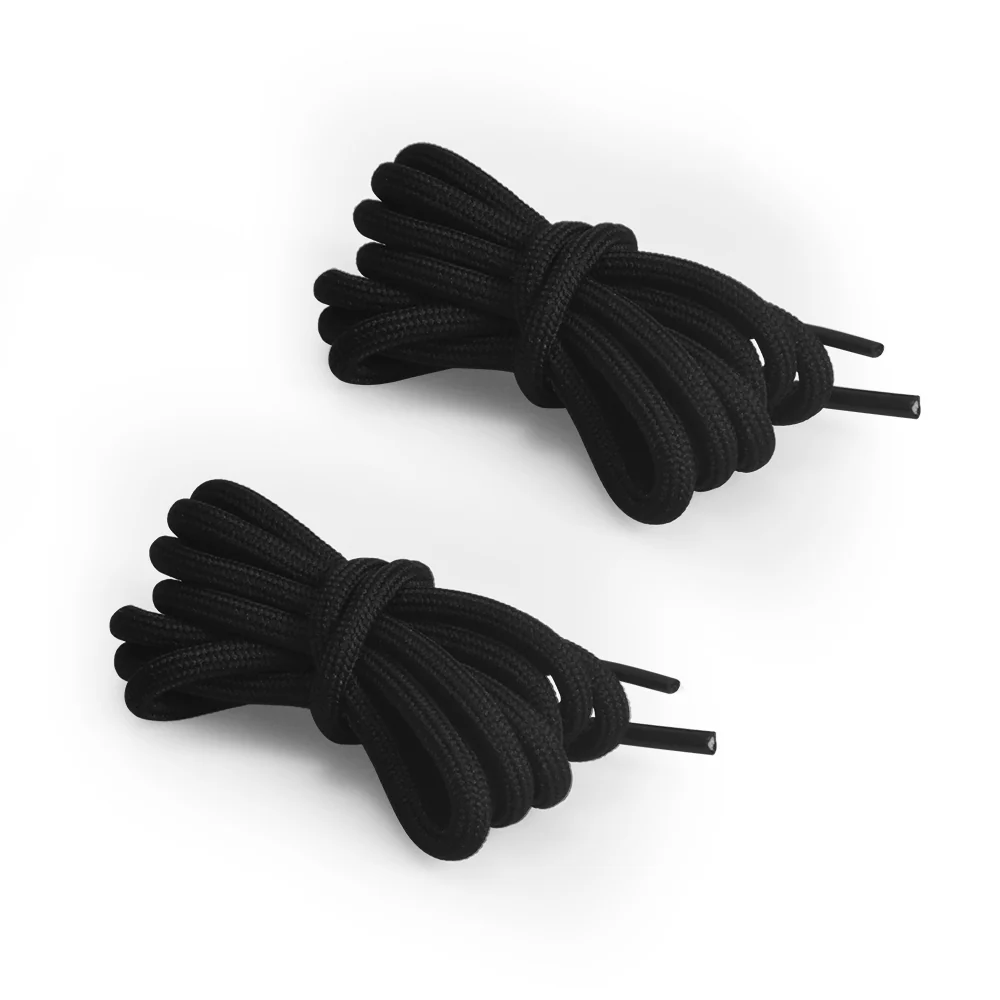 BIQU Round Shoelaces – 2 Pairs Black & 2 Pairs White  | 100cm & 140cm - Image 8
