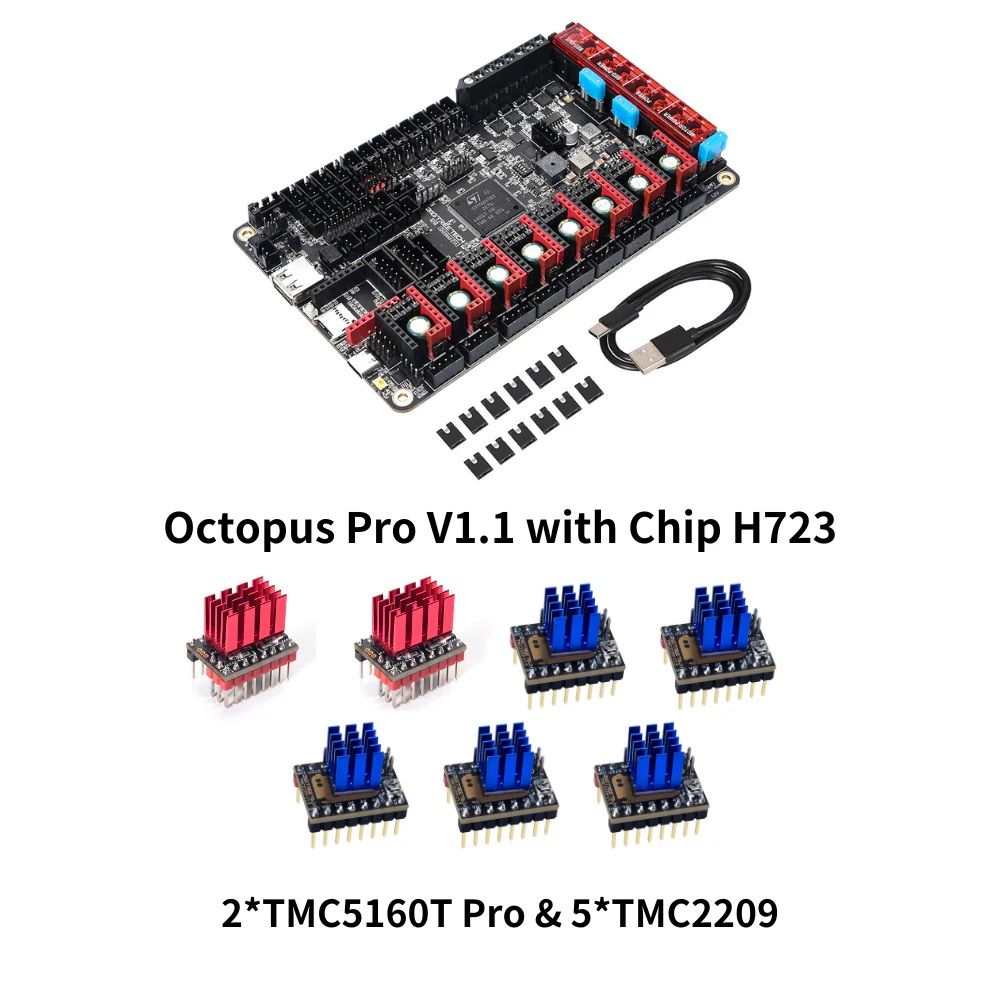 BIGTREETECH Stealthy Hi-Speed High-Voltage Kit Octopus PRO TMC5160T Pro TMC2209 BTT PI Upgrade For Klipper Voron DIY 3D Printer - Image 3