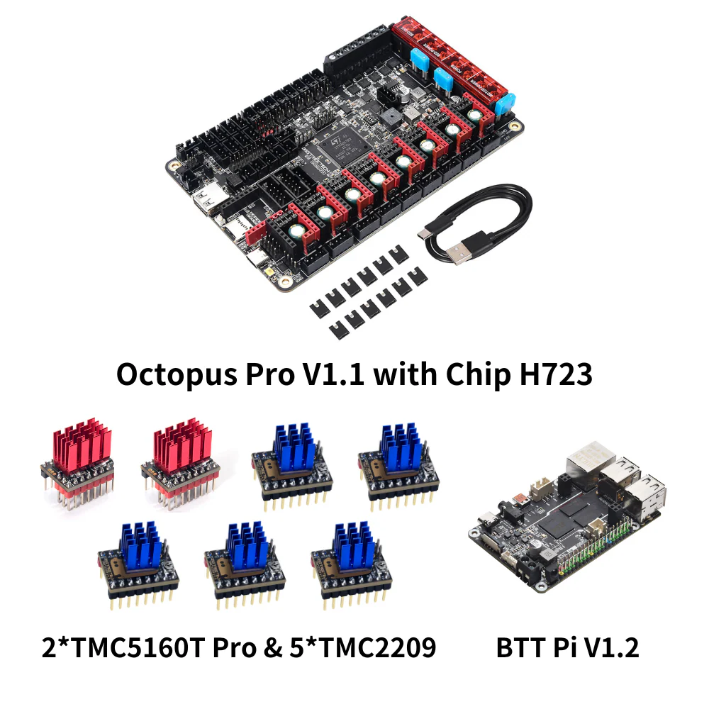 BIGTREETECH Stealthy Hi-Speed High-Voltage Kit Octopus PRO TMC5160T Pro TMC2209 BTT PI Upgrade For Klipper Voron DIY 3D Printer - Image 4