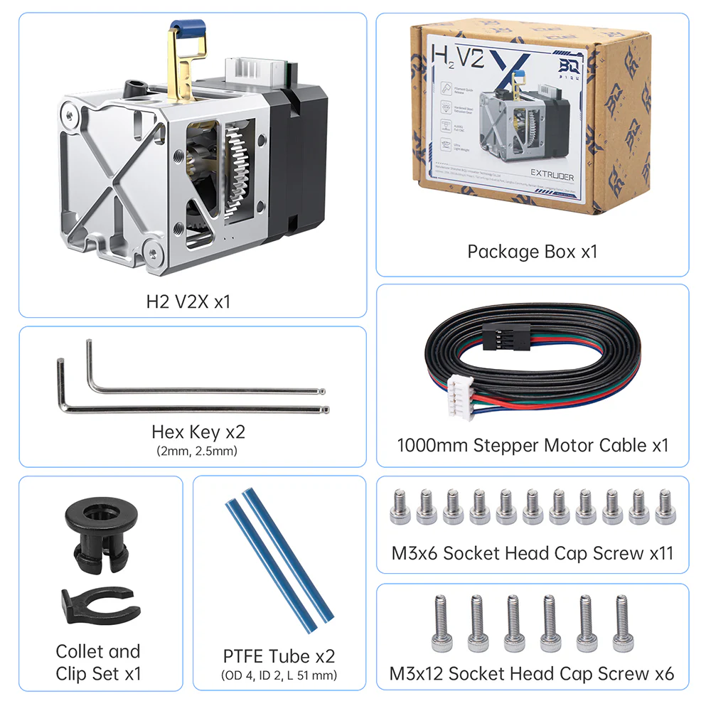 BIQU H2 V2X All-metal Extruder for Voron StealthBurner EVA V3 Printhead DIY Hotend Parts - Image 10