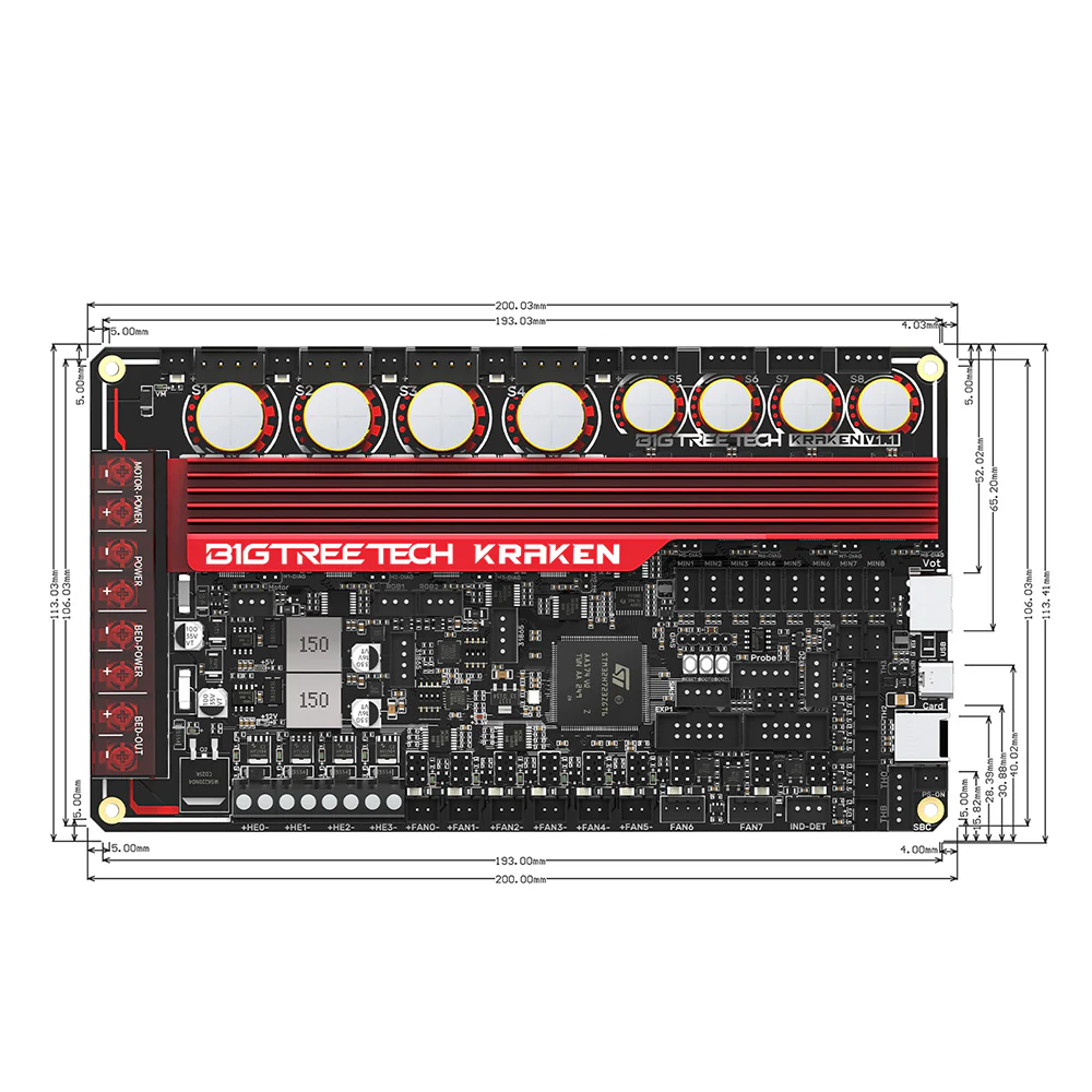 BIGTREETECH Kraken V1.1 - High Current, 8-Axis Motherboard - Image 9