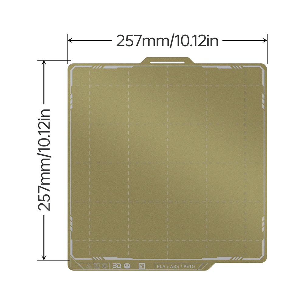 BIQU Panda Build Plate 257MM x 257MM/184MM x 184MM Double-Sided Spring Steel Sheet with Textured PEI Grid for Bambu Lab P1P/P1S/X1C/A1/A1 mini Printers - Image 19