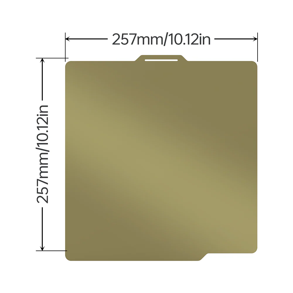 BIQU Panda Build Plate 257MM x 257MM/184MM x 184MM Double-Sided Spring Steel Sheet with Textured PEI Grid for Bambu Lab P1P/P1S/X1C/A1/A1 mini Printers - Image 4