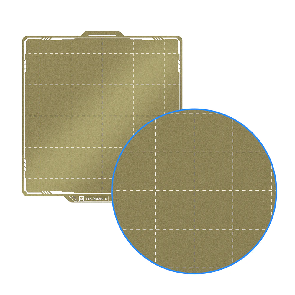 BIQU Panda Build Plate 257MM x 257MM/184MM x 184MM Double-Sided Spring Steel Sheet with Textured PEI Grid for Bambu Lab P1P/P1S/X1C/A1/A1 mini Printers - Image 5