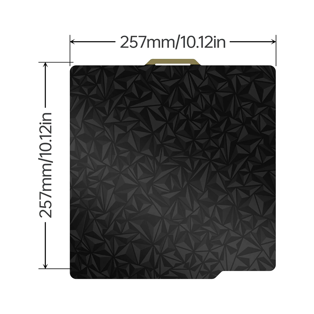 BIQU Panda Build Plate 257MM x 257MM/184MM x 184MM Double-Sided Spring Steel Sheet with Textured PEI Grid for Bambu Lab P1P/P1S/X1C/A1/A1 mini Printers - Image 8