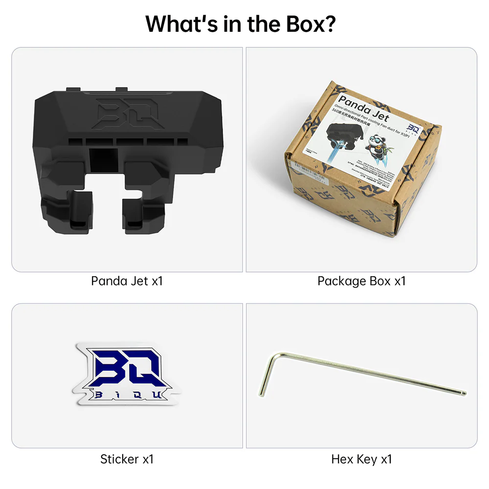 BIQU Panda Jet Cooling Fan Duct for Bambu Lab X1/P1 Hotend & Panda Revo - Image 7