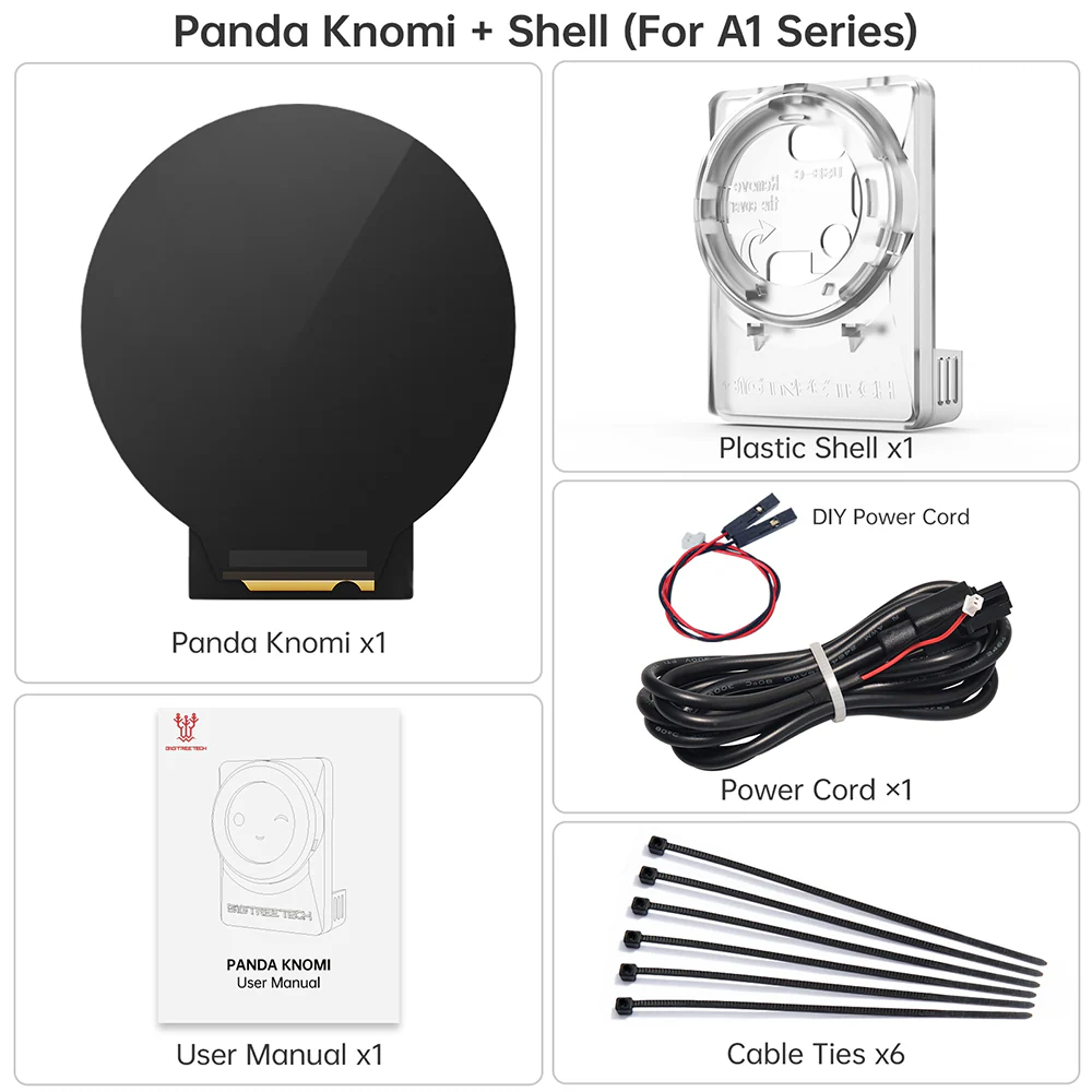 BIGTREETECH Panda Knomi Smart Display Companion for Bambulab Printers, Wireless Control & Custom GIFs - Image 13