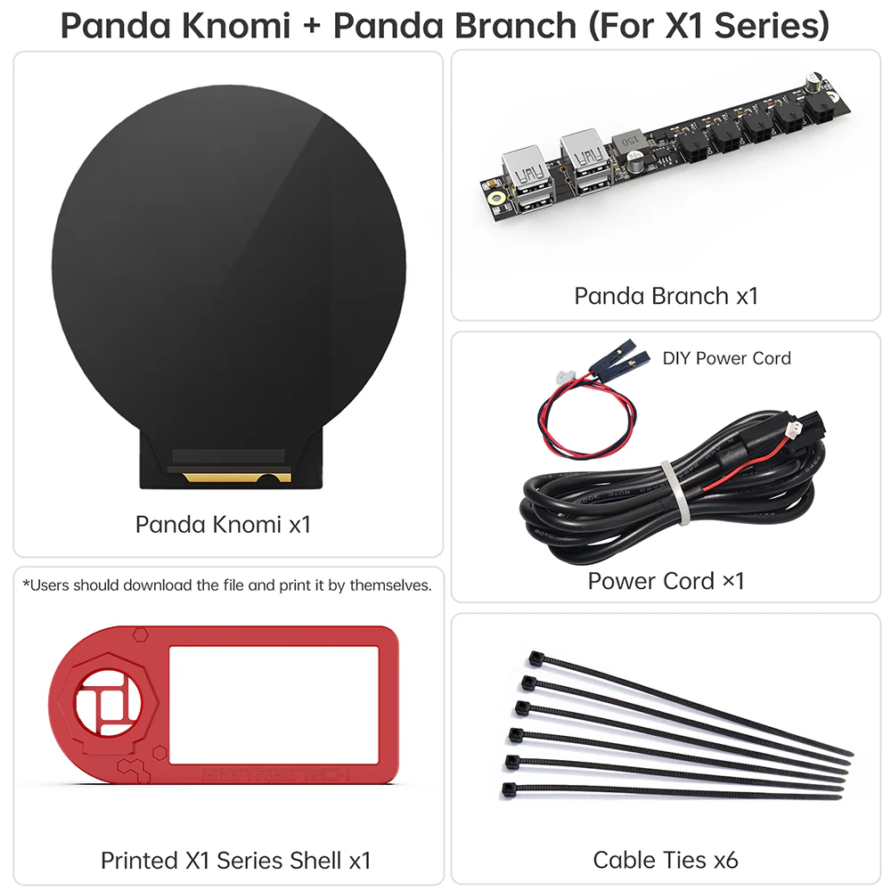 BIGTREETECH Panda Knomi Smart Display Companion for Bambulab Printers, Wireless Control & Custom GIFs - Image 14