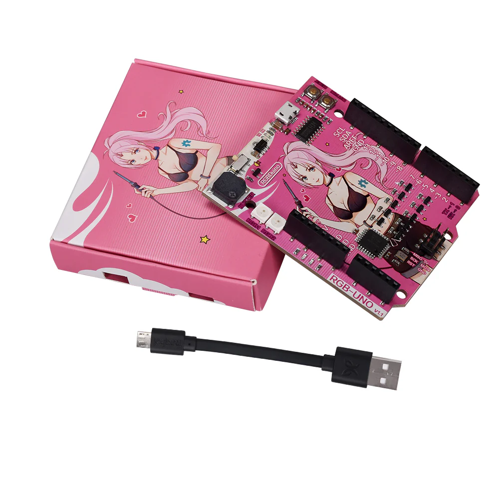 BIQU RGBDuino UNO V1.2 Jenny Greek Duck ATMEGA328P-AU Chip 16MHZ 5V Development Board VS Arduino UNO R3 Upgrade for Raspberry Pi 4 Raspberry Pi 3B - Image 10