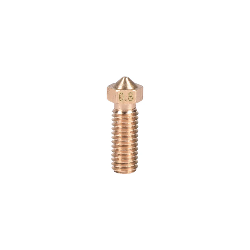 5pcs/Lot Volcano Nozzles 3D Printer All Metal Brass 3D Lengthen extruder nozzle 0.6/0.8/1.0/1.2mm For 1.75/3mm - Image 3